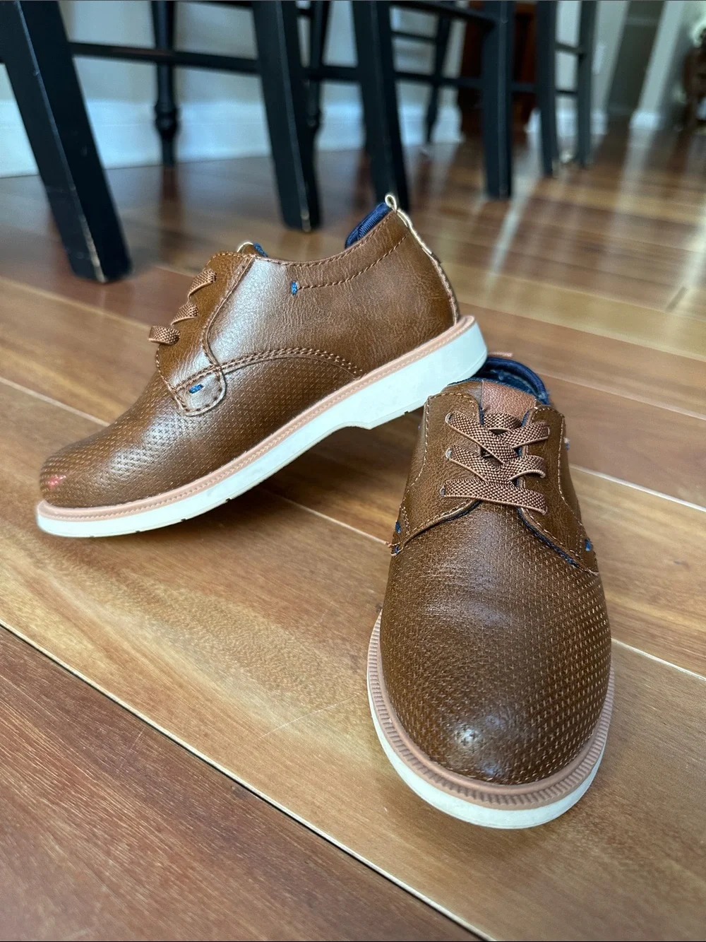 Brown Kids Casual No-Tie Lace-Up Shoes Toddler 10
